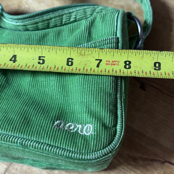 Aerie small Green Corduroy Shoulder Bag - Picture 9 of 12